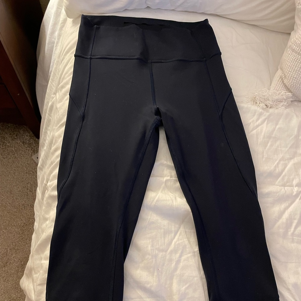 Navy Crop Lululemon Leggings